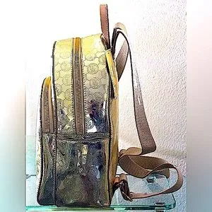 MICHAEL KORS JET SET BACKPACK
PALE GOLD MONOGRAM Michael Kors Jet Set Large Logo Backpack - Walmart.com main image 3